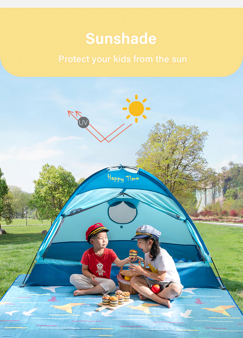 Cheap Goat Tents BSWolf Child Play House Portable Foldable Waterproof Camping Tent  Children Castle Birthday Christmas Gift Outdoor Beach Sunshad Tents 